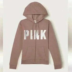 Pink VS tan hoodie new in packaging